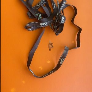 Hermes gift box with ribbon